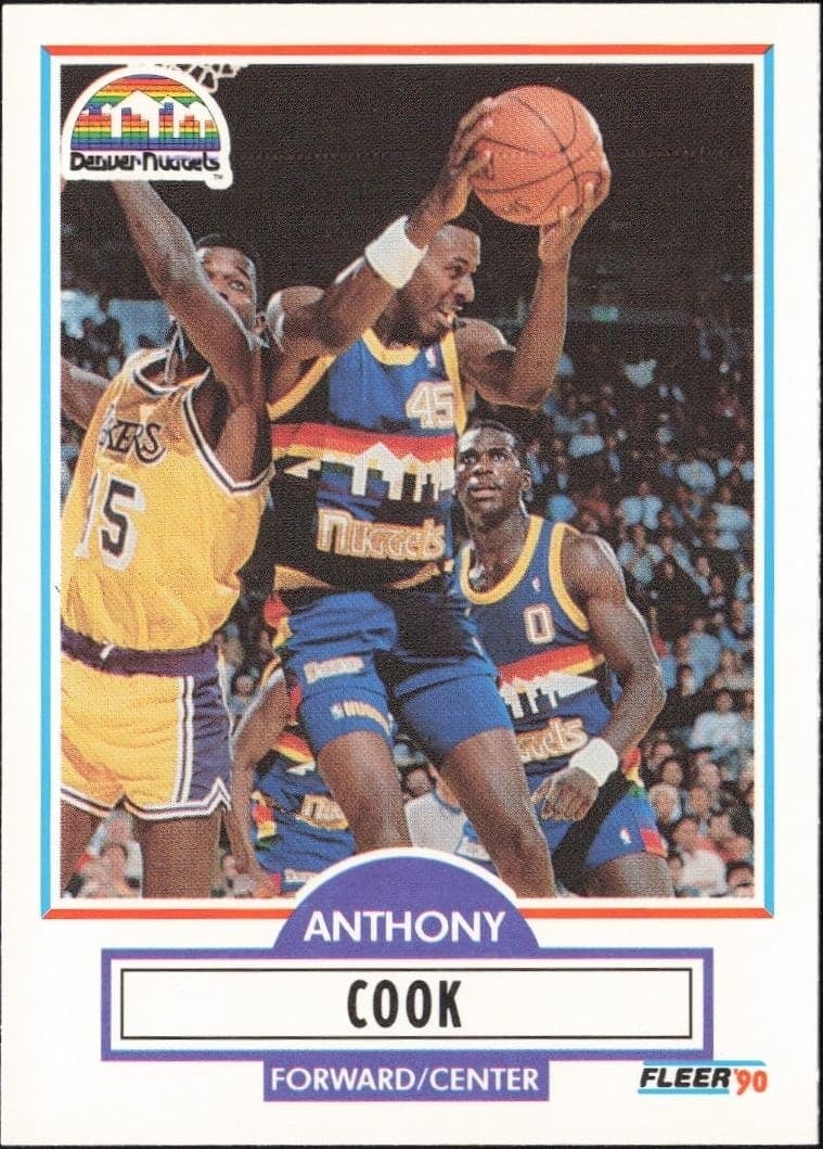 1990-91 Fleer Update Anthony Cook #U-24 trading card