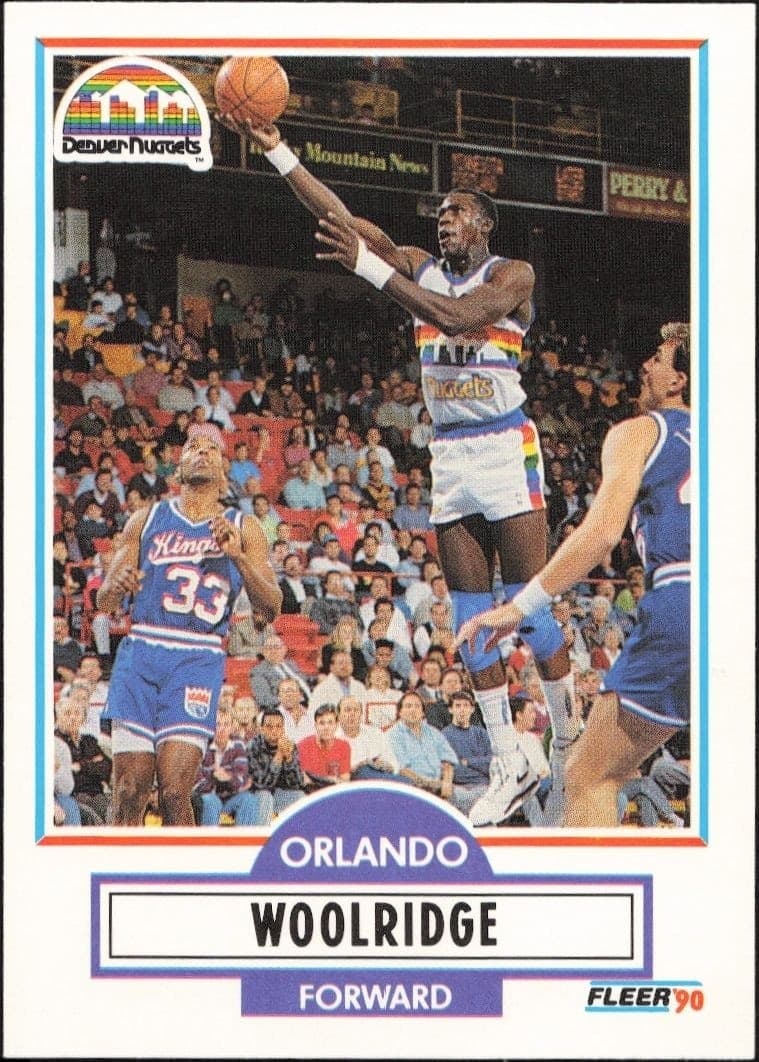 1990-91 Fleer Update Orlando Woolridge #U-27 trading card