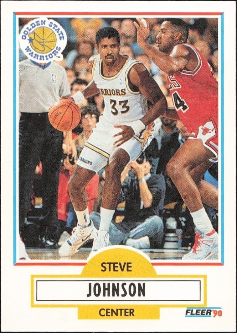 1990-91 Fleer Update Steve Johnson #U-33 trading card