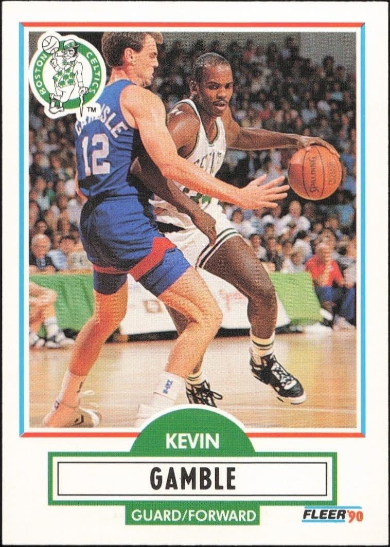 1990-91 Fleer Update Kevin Gamble #U-8 trading card