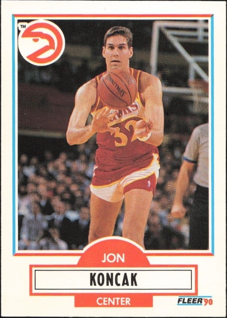 1990-91 Fleer Update Jon Koncak #U-1 trading card