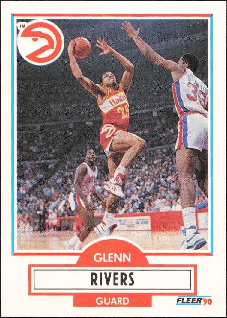 1990-91 Fleer Update Glenn Rivers #U-3 trading card