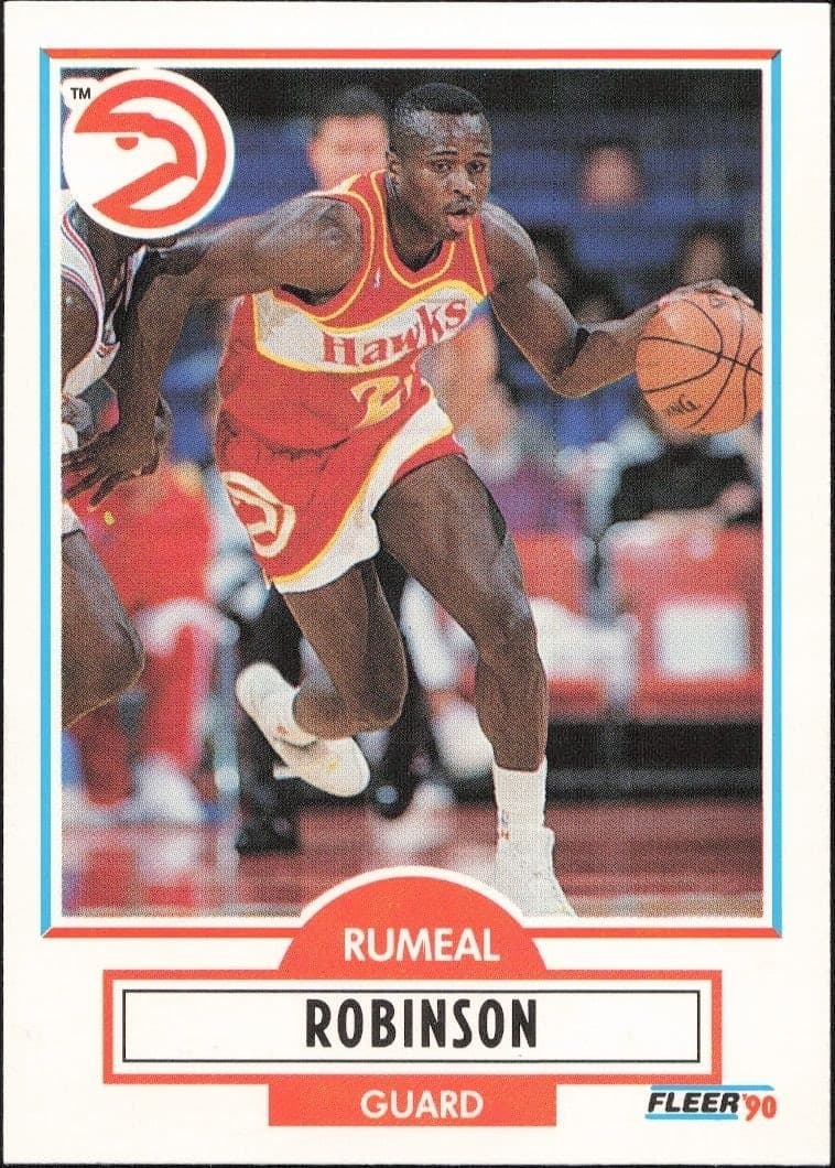 1990-91 Fleer Update Rumeal Robinson #U-4 trading card