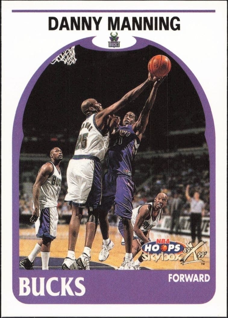 1999-00 Skybox NBA Hoops Decade Danny Manning #19 trading card