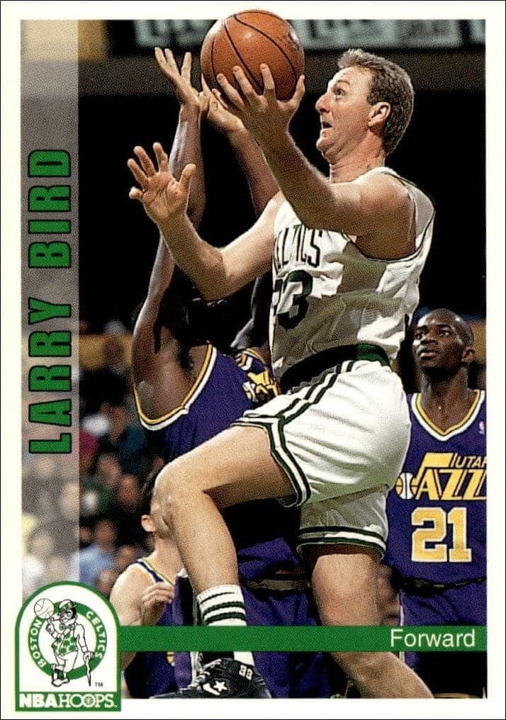 1992-93 Skybox NBA Hoops Series 1 Larry Bird #10 trading card