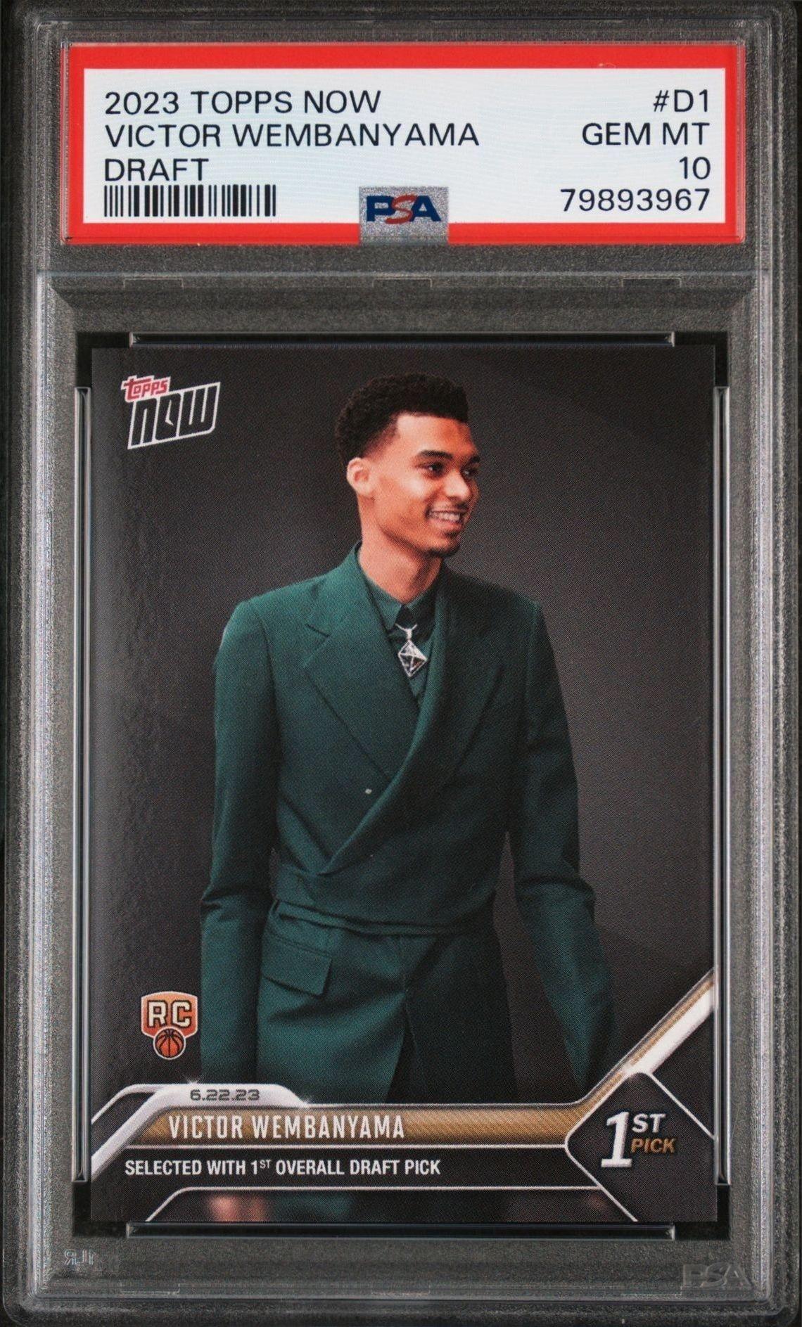 2023-24 Topps Now Victor Wembanyama #D-1 trading card