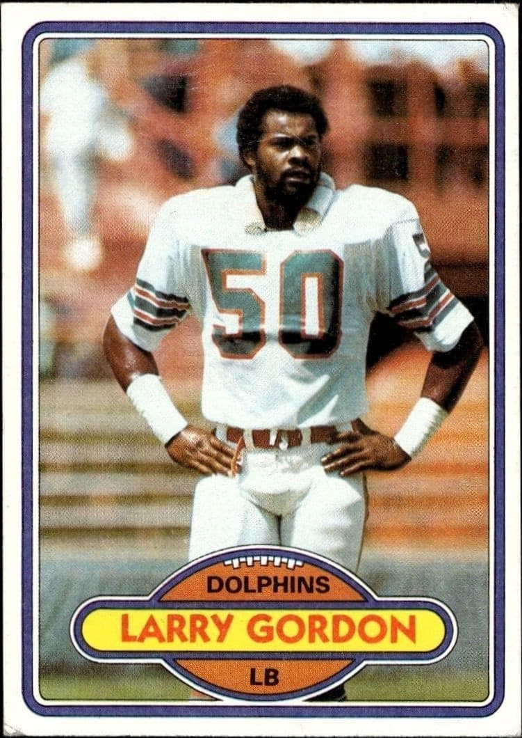 1980 Topps Larry Gordon #242 football trading card front