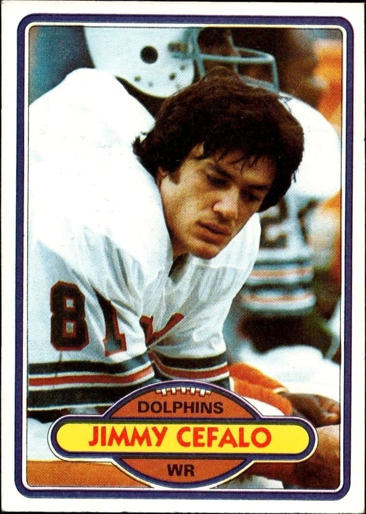 1980 Topps Jimmy Cefalo #158 football trading card front