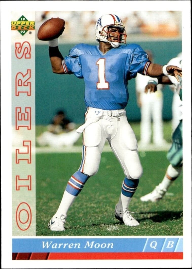 1993 Upper-Deck Warren Moon #308 trading card