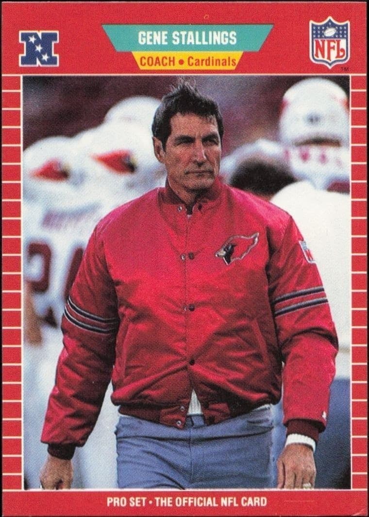 1989 Pro Set Gene Stallings #341 football trading card front