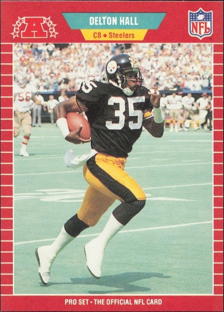 1989 Pro Set Delton Hall #346 football trading card front