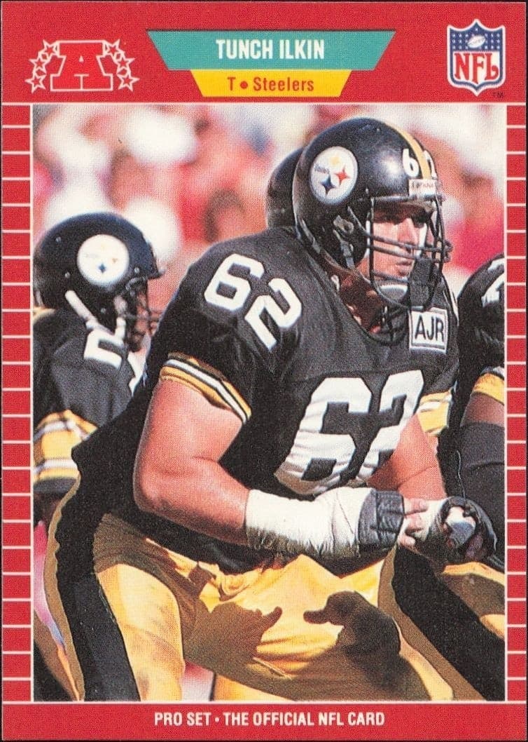 1989 Pro Set Tunch Ilkin #349 football trading card front