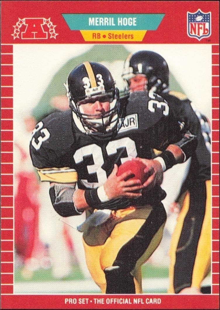 1989 Pro Set Merril Hoge #348 football trading card front
