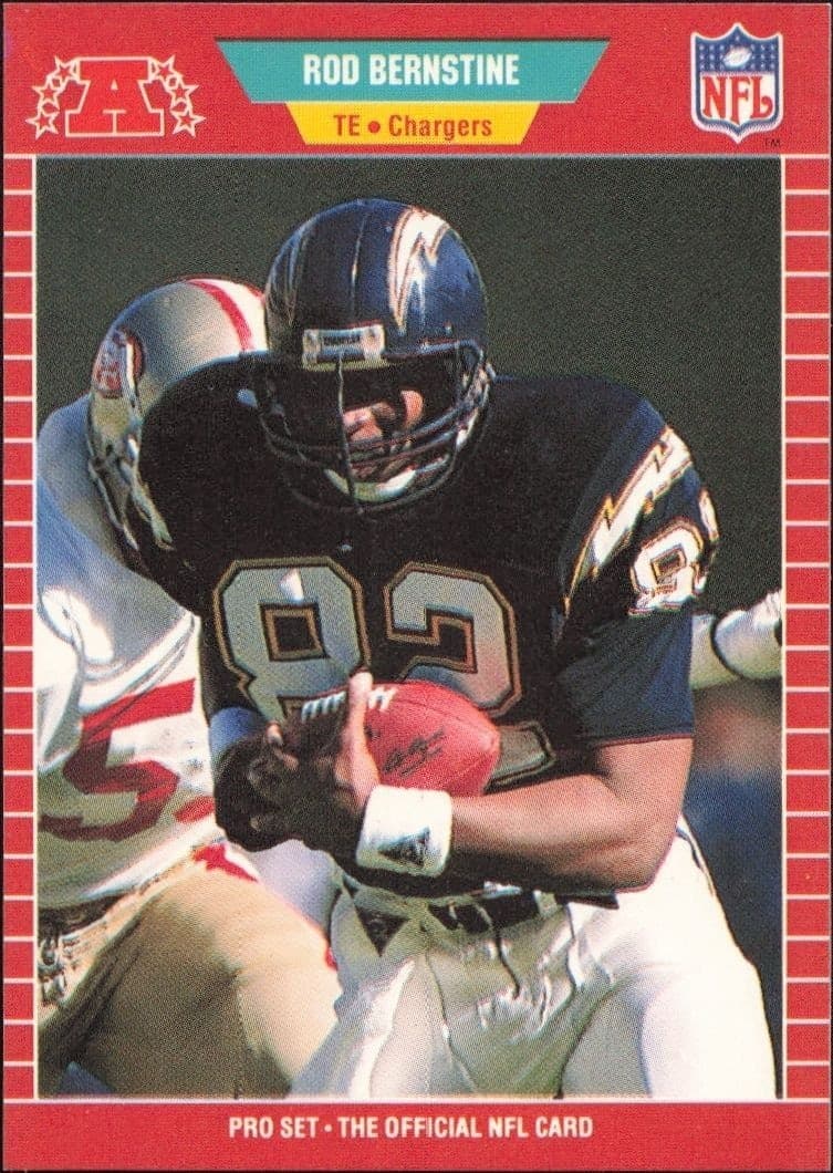 1989 Pro-Set Rod Bernstine #357 trading card