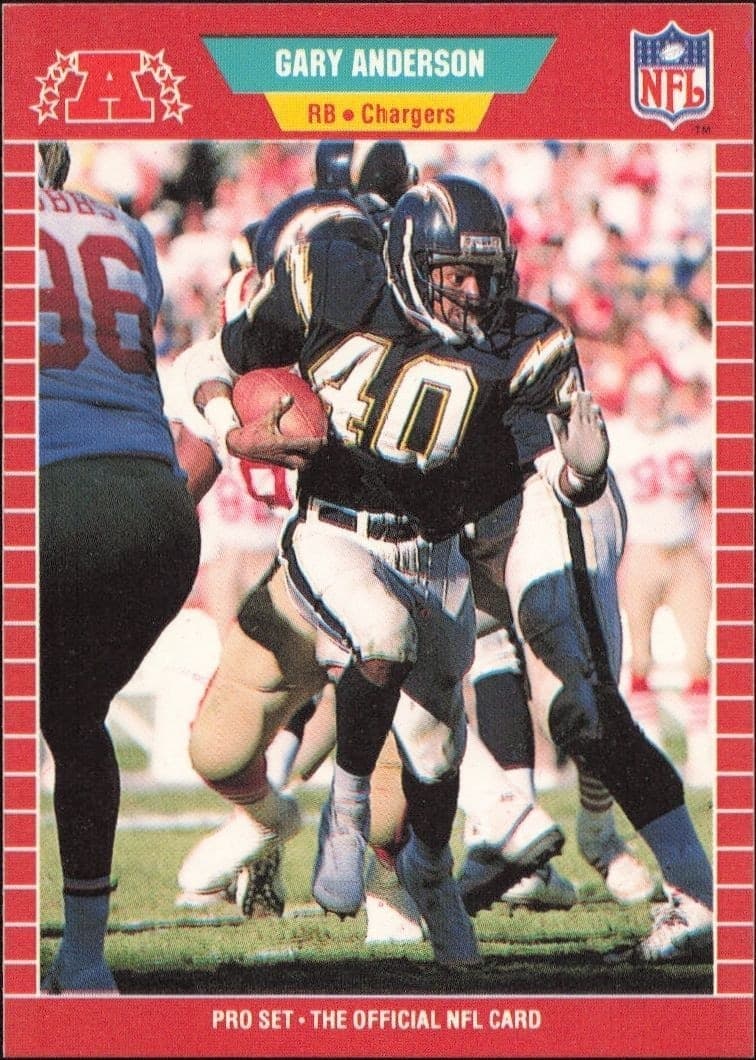1989 Pro-Set Gary Anderson #356 trading card