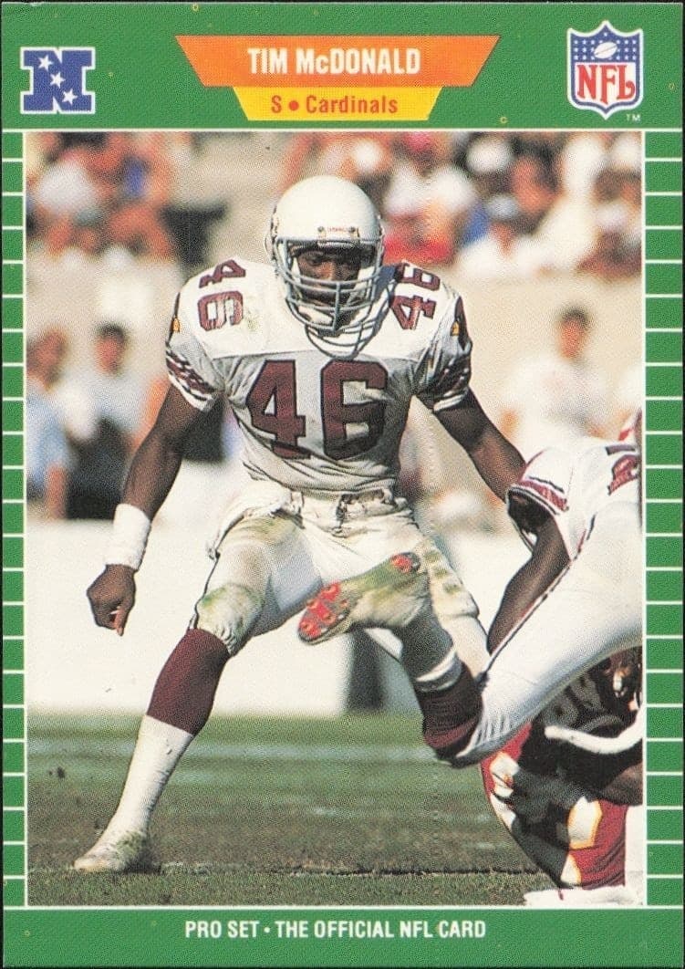 1989 Pro-Set Tim McDonald #329 trading card