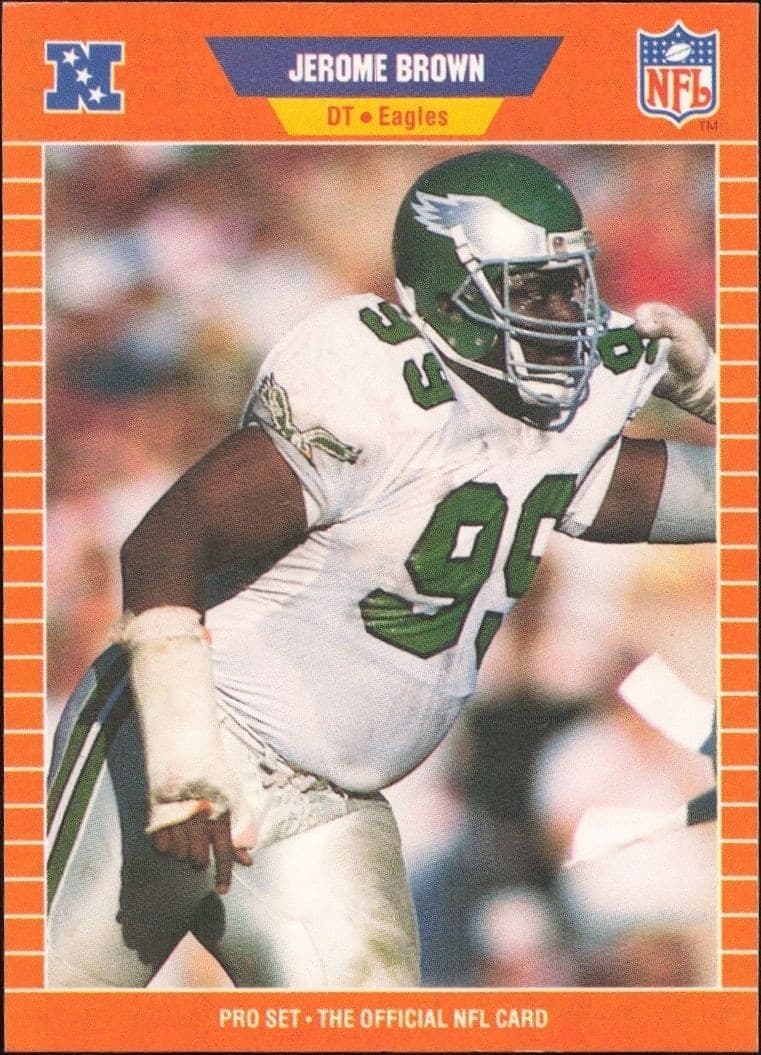 1989 Pro Set Jerome Brown #312 football trading card front