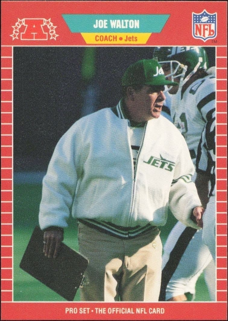 1989 Pro Set Joe Walton #311 football trading card front