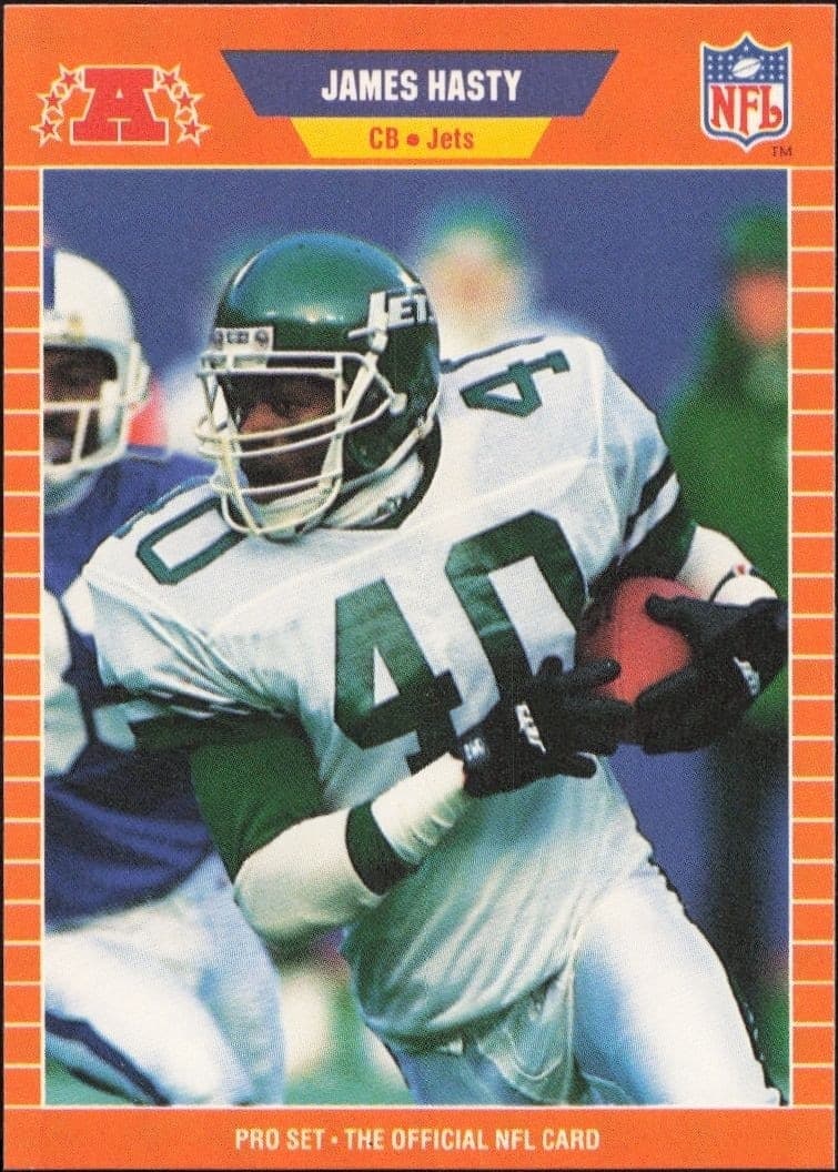 1989 Pro-Set James Hasty #297 trading card