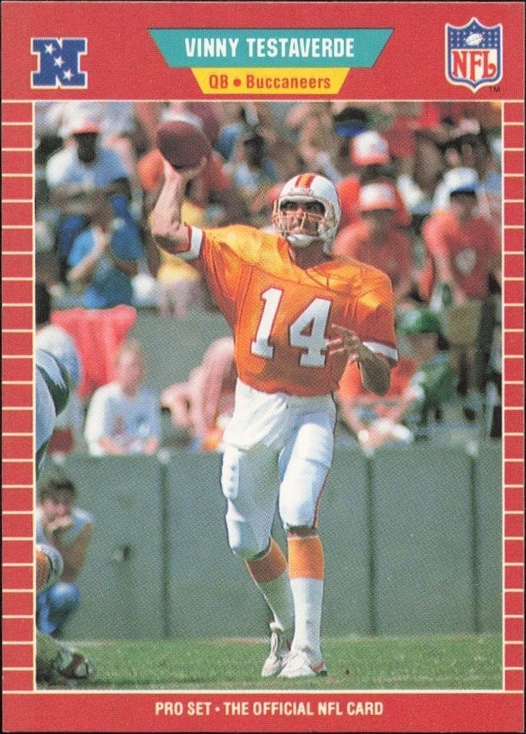 1989 Pro-Set Vinny Testaverde #419 trading card