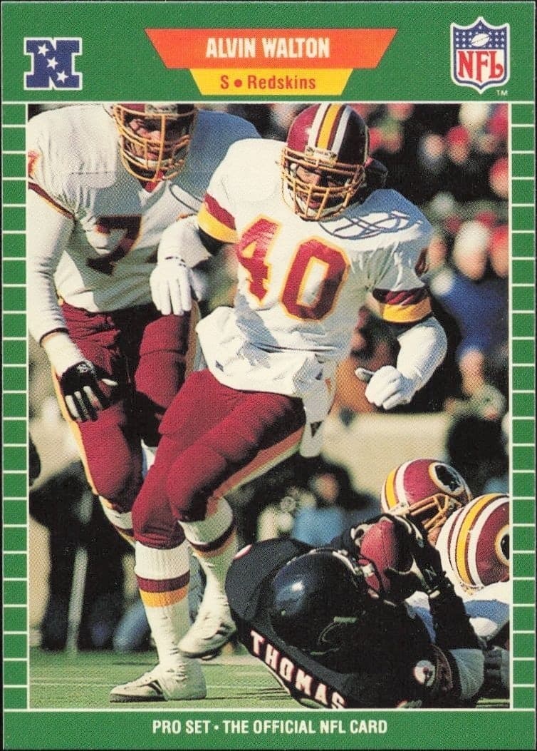 1989 Pro-Set Alvin Walton #436 trading card