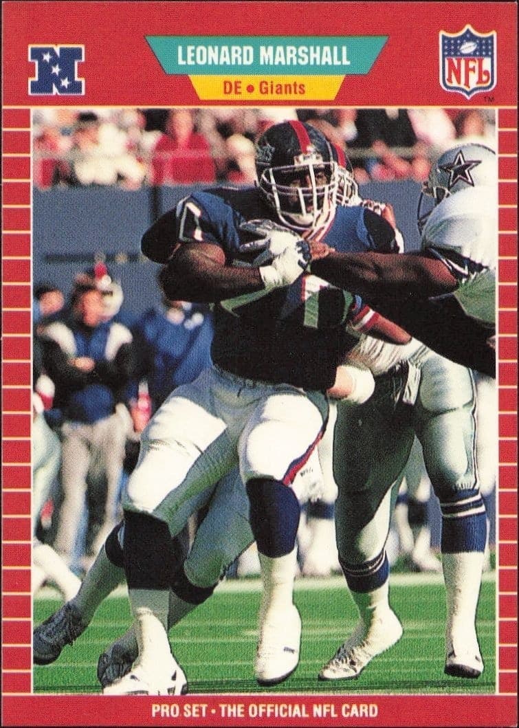 1989 Pro-Set Leonard Marshall #288 trading card