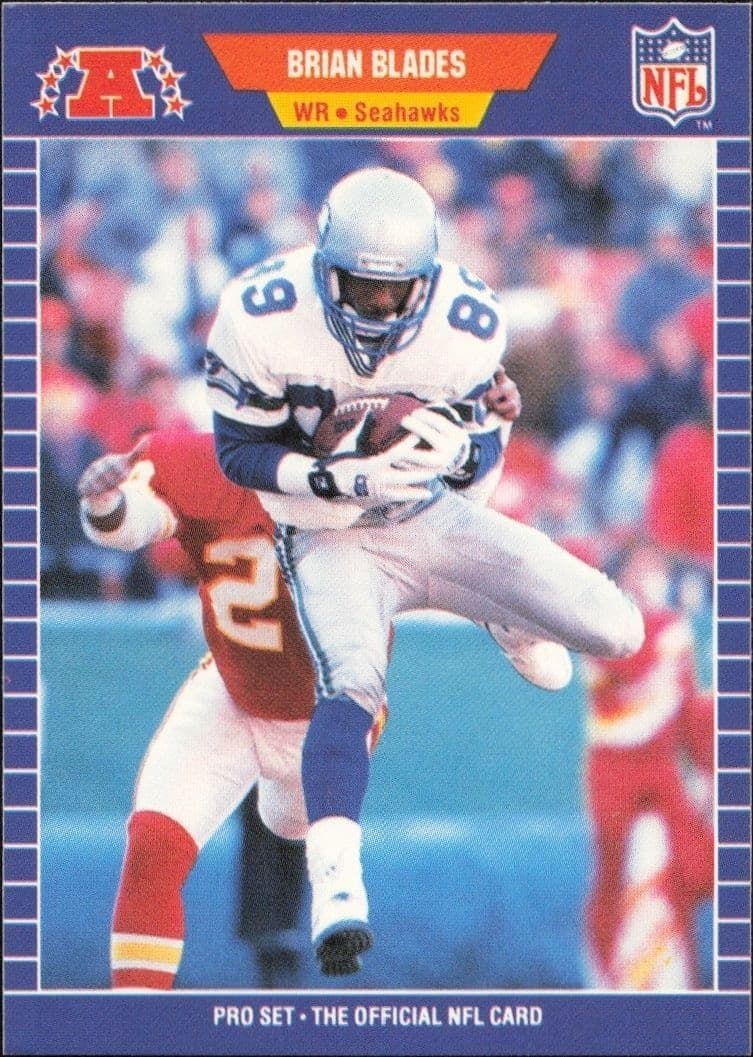 1989 Pro-Set Brian Blades #390 trading card