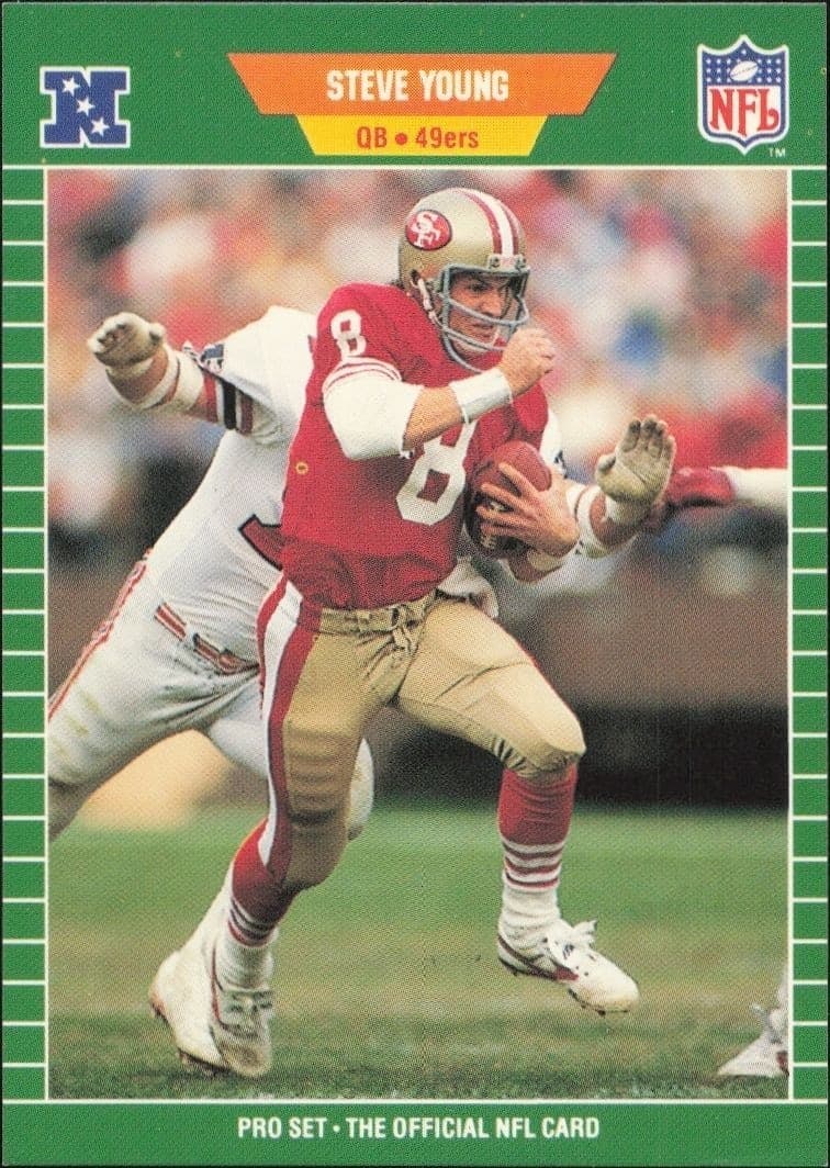 1989 Pro-Set Steve Young #388 trading card