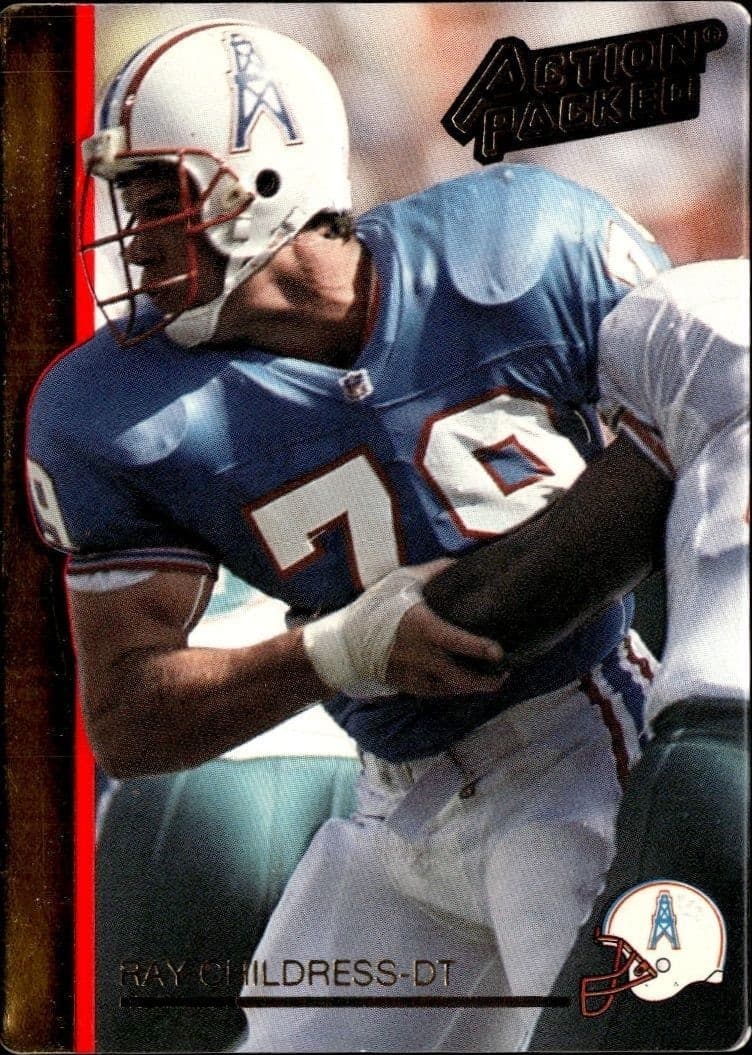 1992 Action-Packed Ray Childress #95 trading card