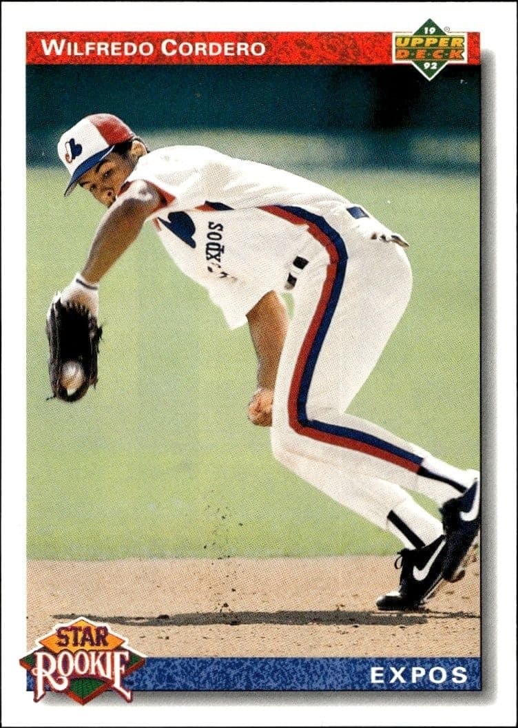 1992 Upper-Deck Low Number Wil Cordero #16 trading card