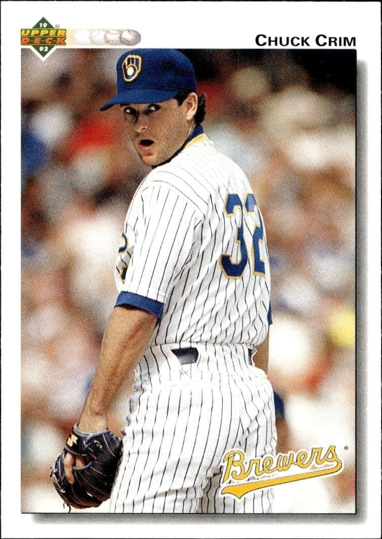 1992 Upper-Deck Low Number Chuck Crim #496 trading card
