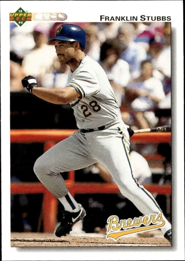 1992 Upper-Deck Low Number Franklin Stubbs #396 trading card