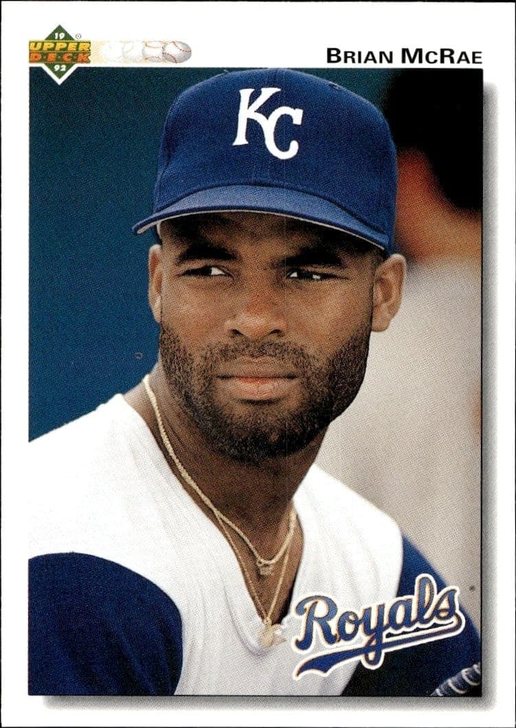 1992 Upper-Deck Low Number Brian McRae #157 trading card