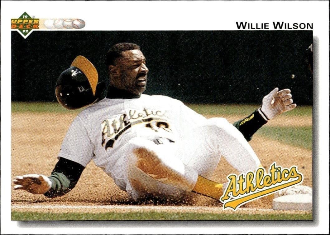 1992 Upper Deck Willie Wilson #238 baseball trading card front