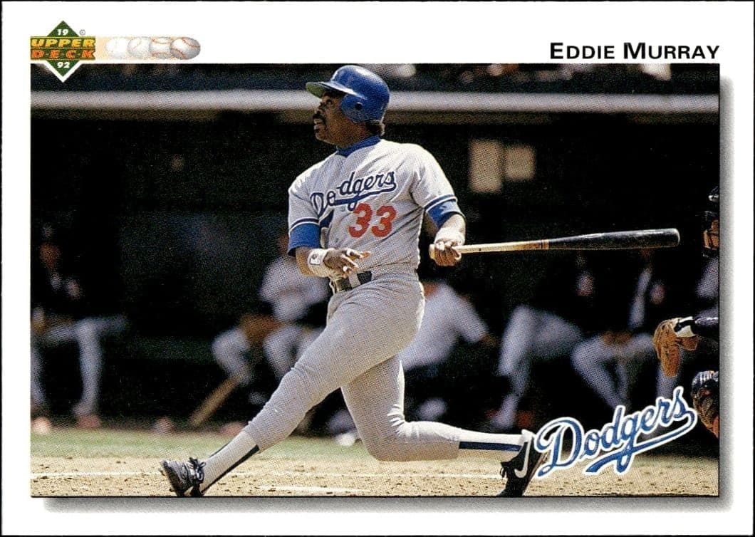1992 Upper-Deck Low Number Eddie Murray #265 trading card