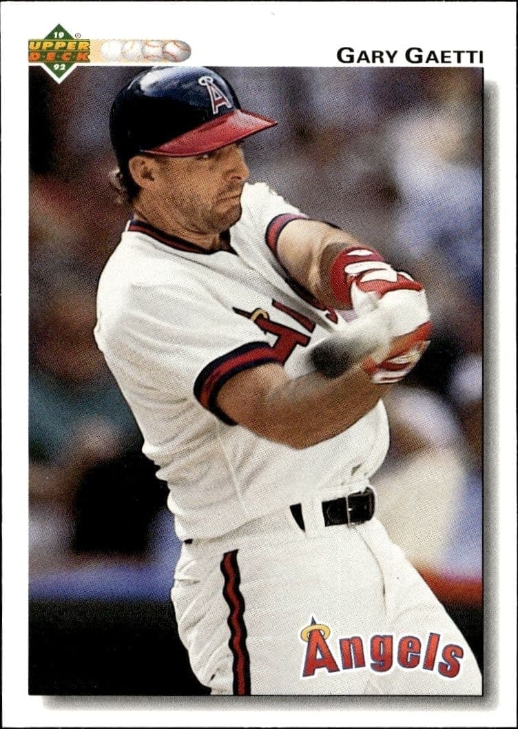 1992 Upper Deck Gary Gaetti #321 baseball trading card front