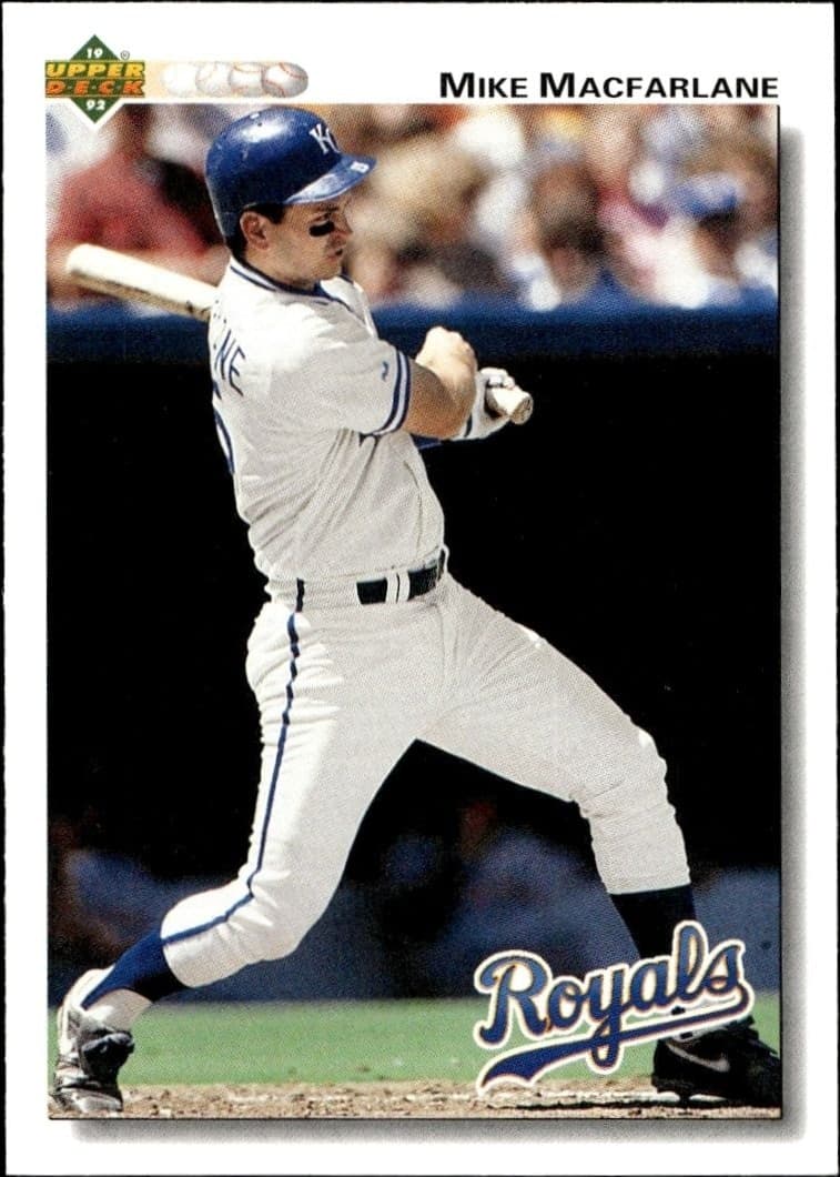 1992 Upper-Deck Low Number Mike Macfarlane #497 trading card