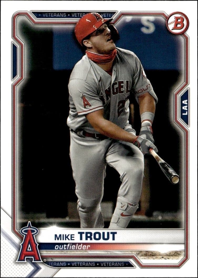 2021 Bowman Mike Trout #17 trading card