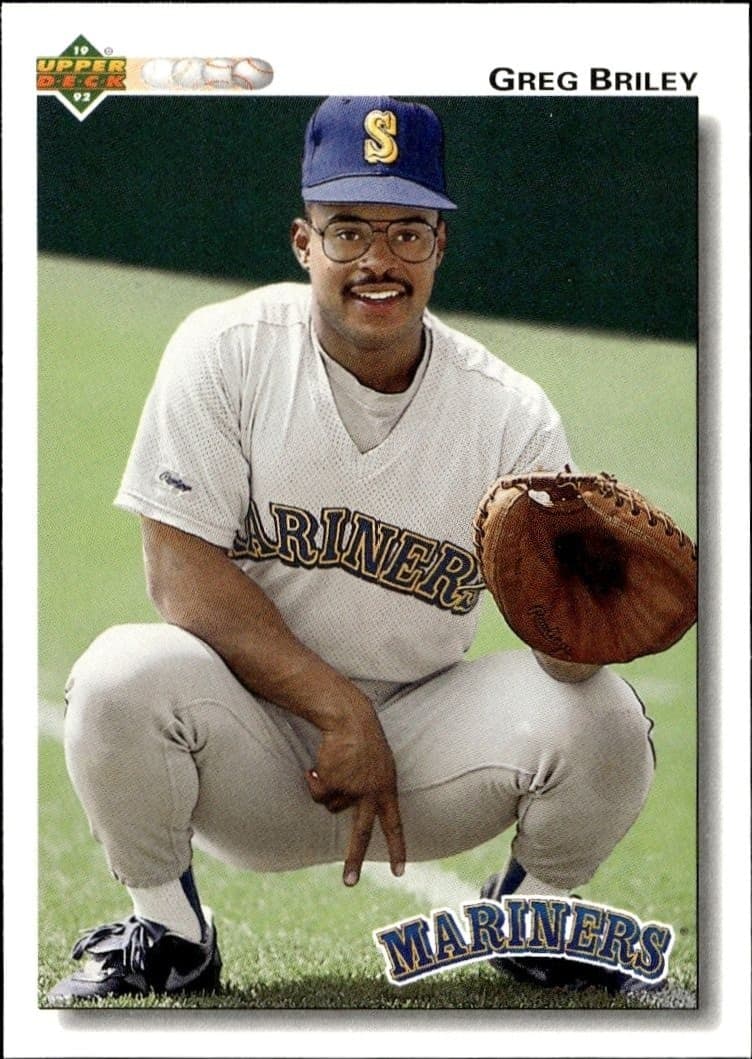 1992 Upper-Deck Low Number Greg Briley #369 trading card