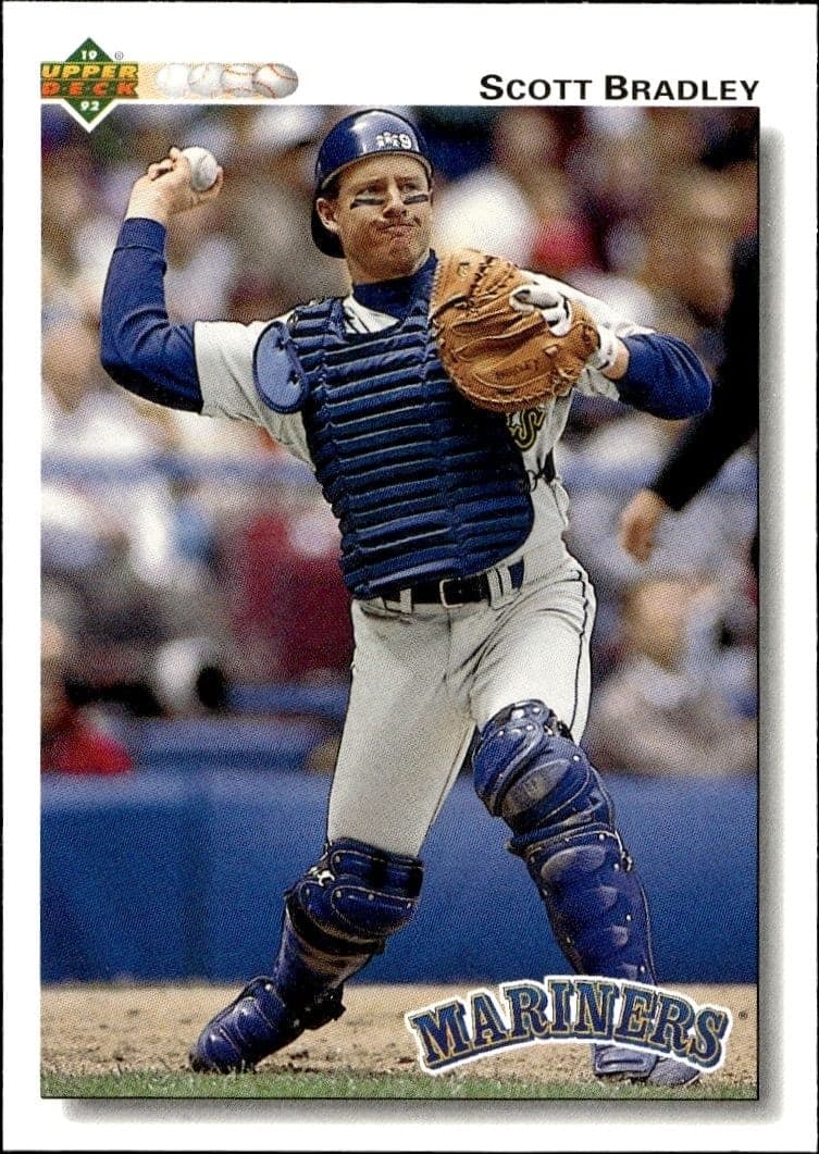 1992 Upper-Deck Low Number Scott Bradley #390 trading card