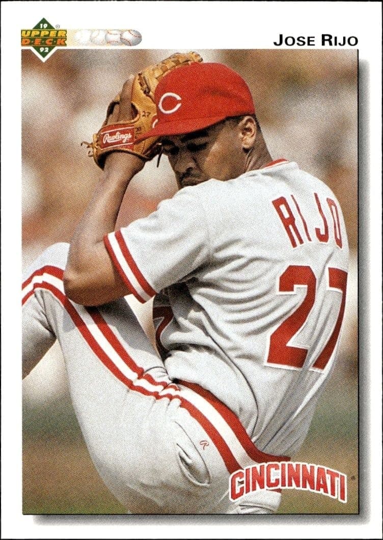 1992 Upper Deck Jose Rijo #258 baseball trading card front