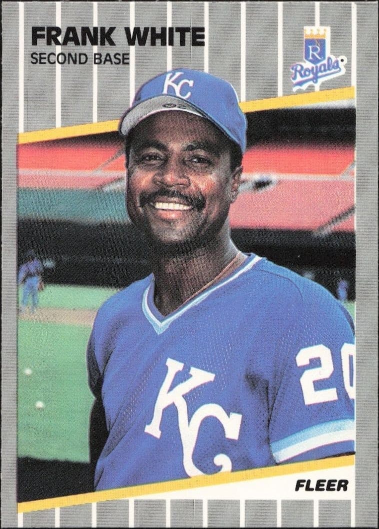 1989 Fleer Frank White #297 trading card
