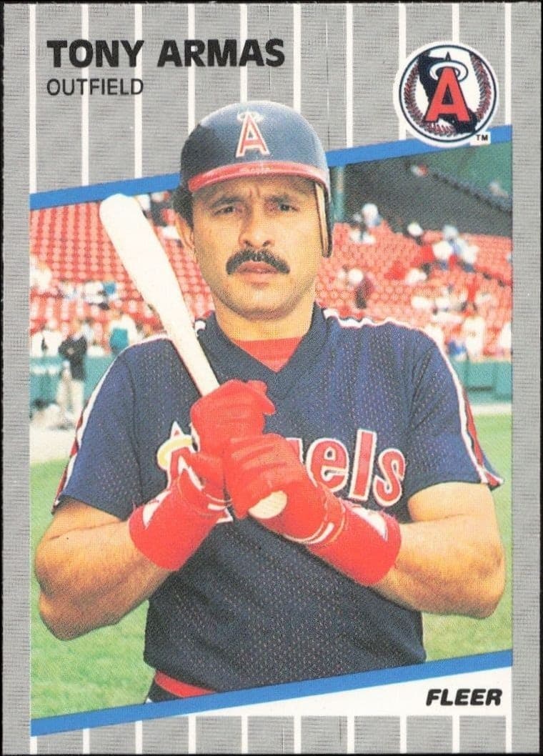 1989 Fleer Tony Armas #467 trading card