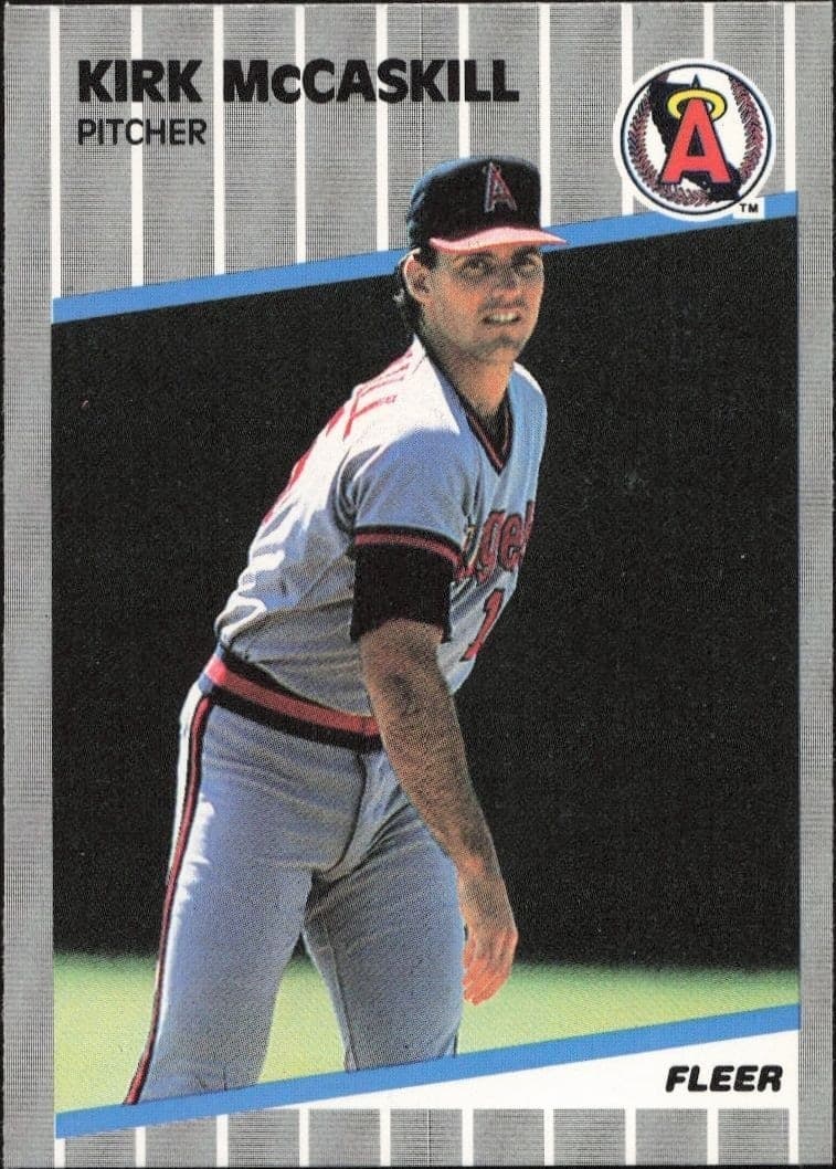 1989 Fleer Kirk McCaskill #483 baseball trading card front