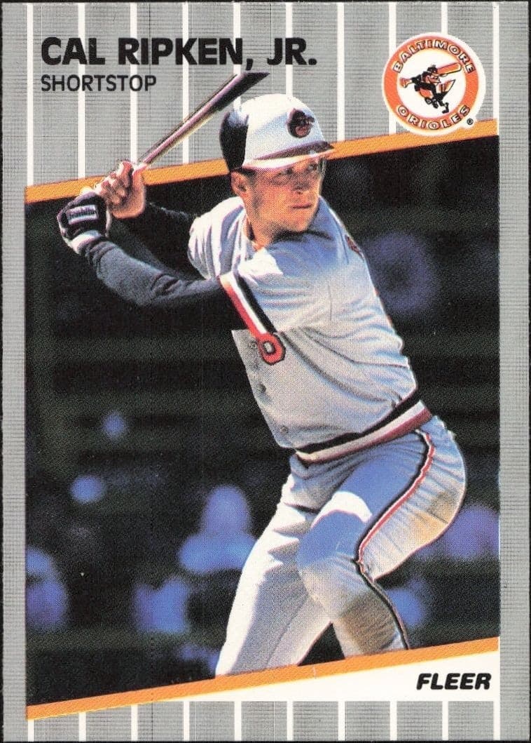 1989 Fleer Cal Ripken Jr. #617 baseball trading card front