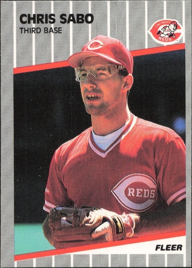 1989 Fleer Chris Sabo #170 baseball trading card front