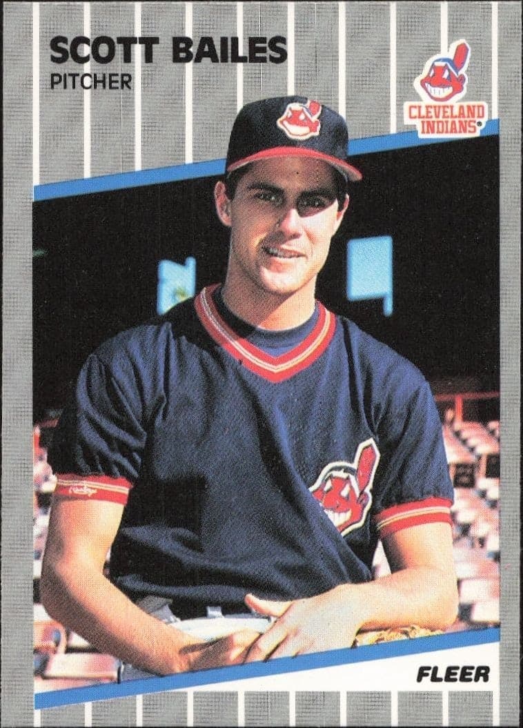 1989 Fleer Scott Bailes #398 baseball trading card front