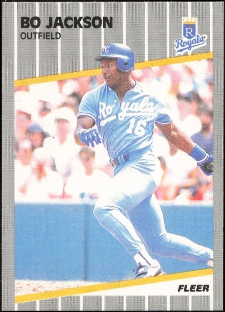 1989 Fleer Bo Jackson #285 baseball trading card front