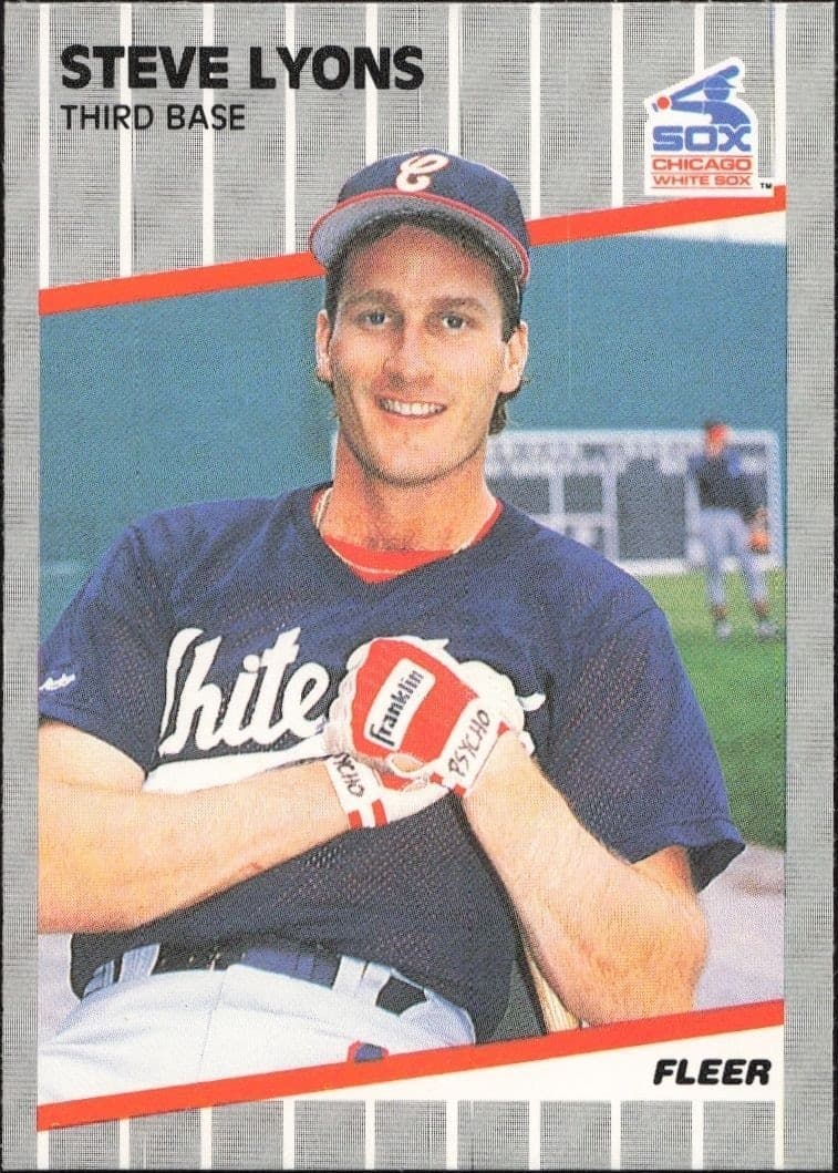 1989 Fleer Steve Lyons #502 trading card