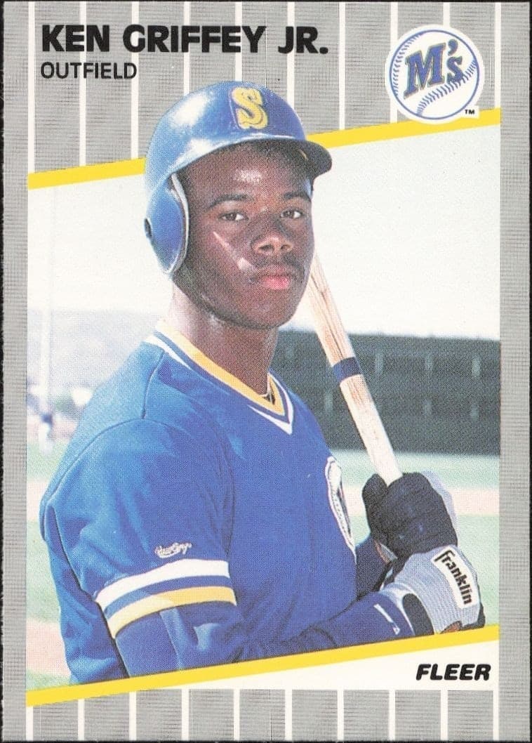 1989 Fleer Ken Griffey Jr. #548 baseball trading card front